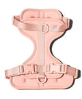 Light Pink dachshund harness with padded chest support panel — Doxie Warehouse