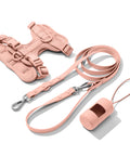 Light Pink dachshund walk set with matching harness and leash — Doxie Warehouse