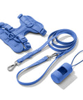 Royal Blue dachshund walk set with matching harness and leash — Doxie Warehouse