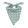 Green polka dot doxie bandana laid flat