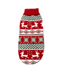 Classic Reindeer dachshund sweater in cream knit with classic reindeer pattern