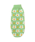 Green floral dog sweater for dachshunds — Doxie Warehouse