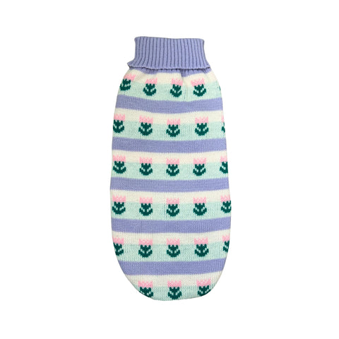 Lavender floral dog sweater for dachshunds — Doxie Warehouse